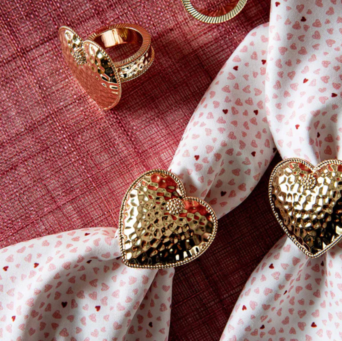 Juliska Berry & Thread Heart Napkin Rings (Set of 4)