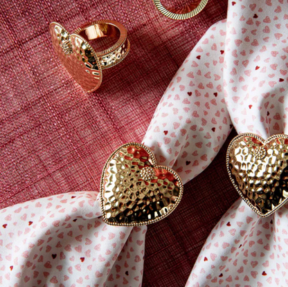 Juliska Berry & Thread Heart Napkin Rings (Set of 4)