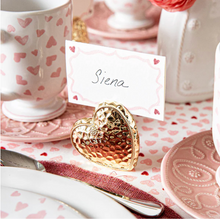 Load image into Gallery viewer, Berry &amp; Thread Heart Place Card Holder (Boxed Set of 4), Juliska