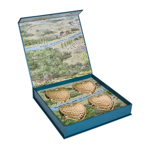 Berry & Thread Heart Place Card Holder (Boxed Set of 4), Juliska