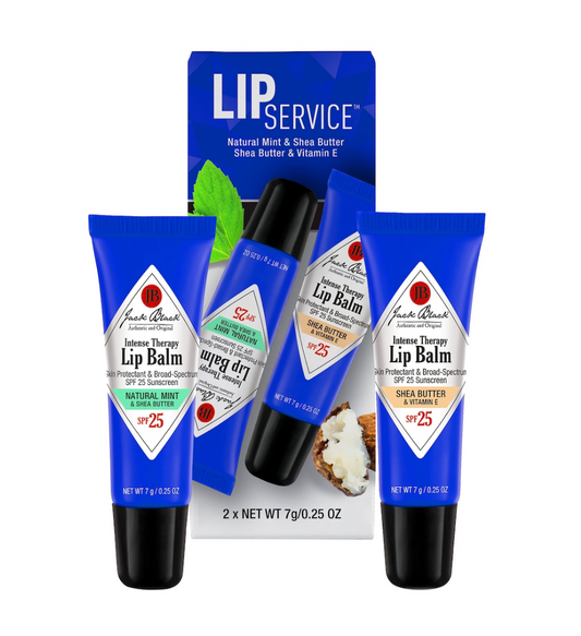 Jack Black Lip Service, Lip Balm Duo Mint & Shea