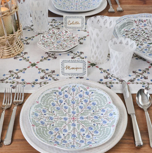 Villa Seville Place Cards in Chambray, Set of 12 - Juliska