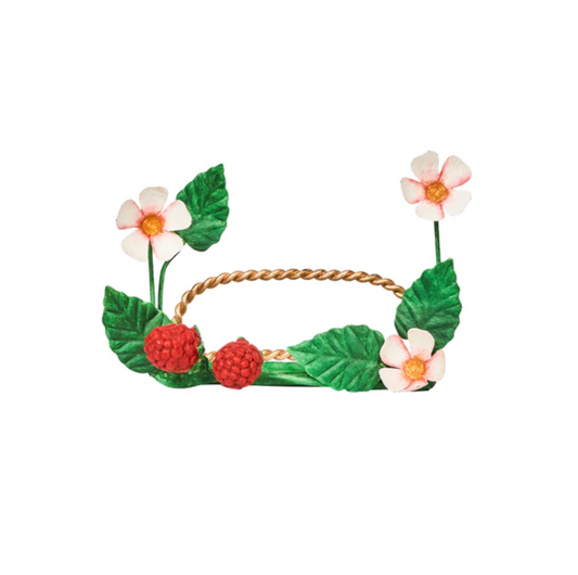 Meadow Walk Raspberries Place Card Holder Set of 4 - Juliska