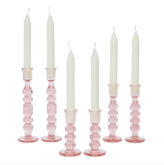 Provence Candlestick in Blush, Set of 2 - Juliska