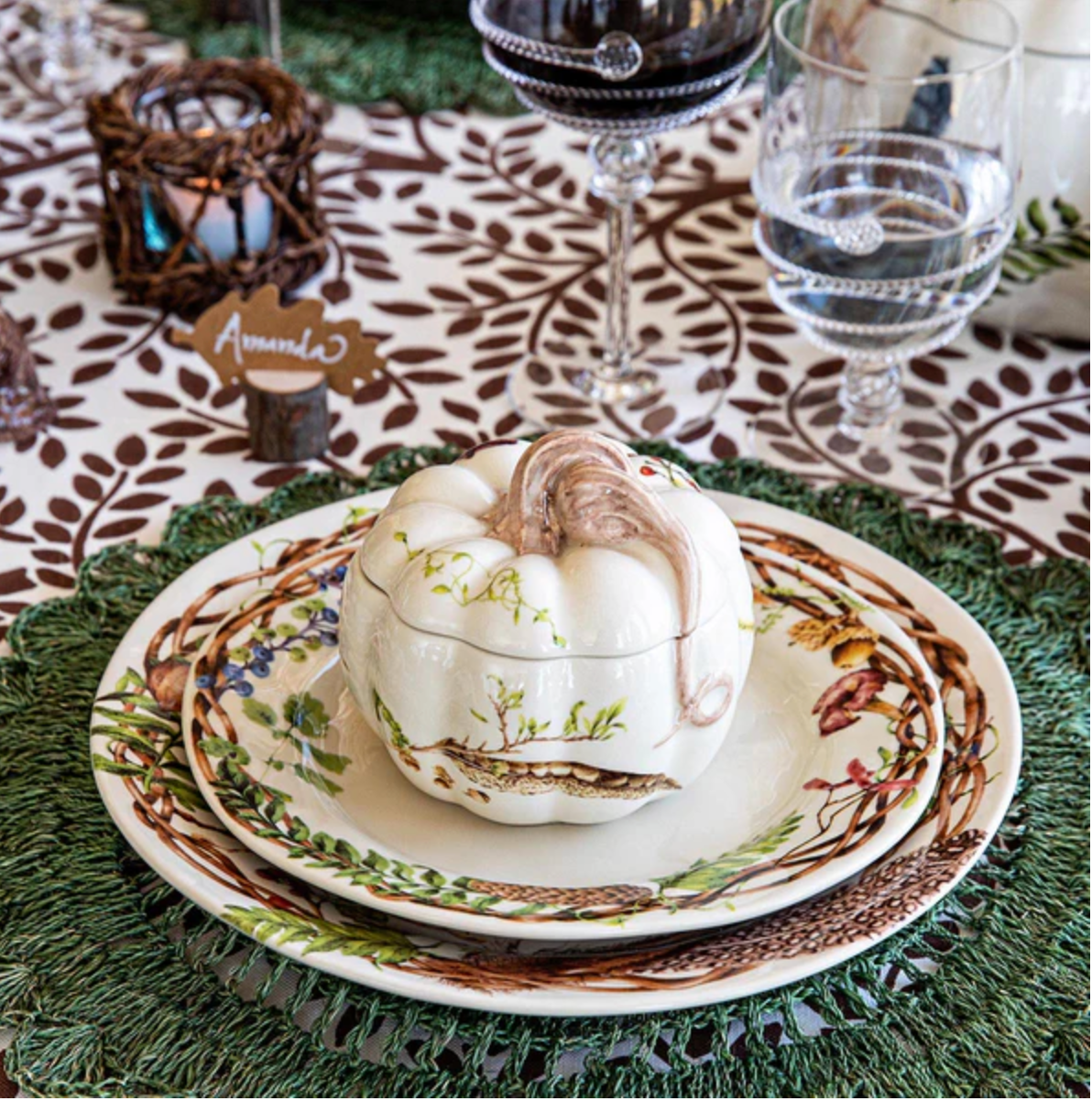 Forest Walk Pumpkin Lidded Soup Bowl - Juliska