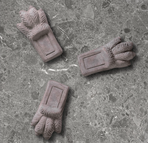 Lion Paw Pot Feet in Gray, Berg's Potter
