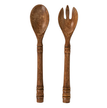 Load image into Gallery viewer, Bilbao Wood Salad Servers - Juliska