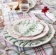 Load image into Gallery viewer, Country Estate Winter Frolic Party Plate in Evergreen - Assorted Set of 4