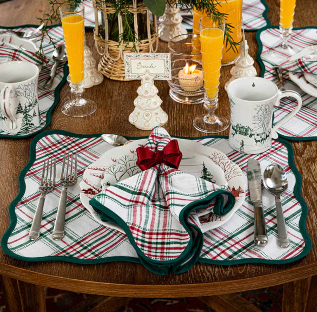 Merry Tartan Napkin - Set of 4