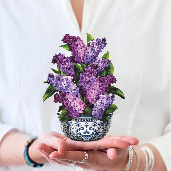 FreshCut Paper Garden Lilacs Pop Up Bouquet