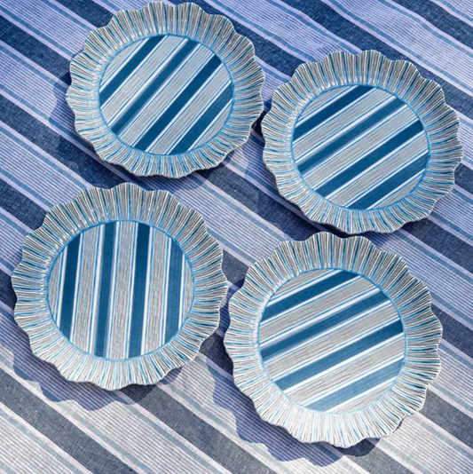 Juliska Cabana Stripe Melamine Salad Plates (Set of 4)