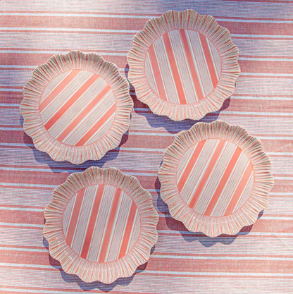 Juliska Cabana Stripe Melamine Dinner Plate (Set of 4)