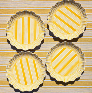 Cabana Stripe Melamine Salad Plate, Set of 4 - Juliska