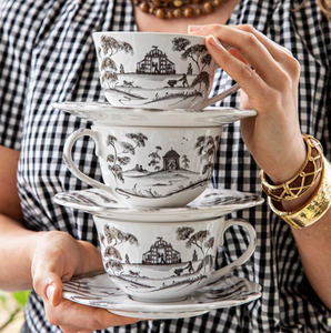 Juliska Country Estate Flint Tea/Coffee Cup Garden Follies