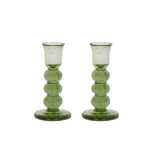 Provence Candlestick in Basil, Set of 2 - Juliska