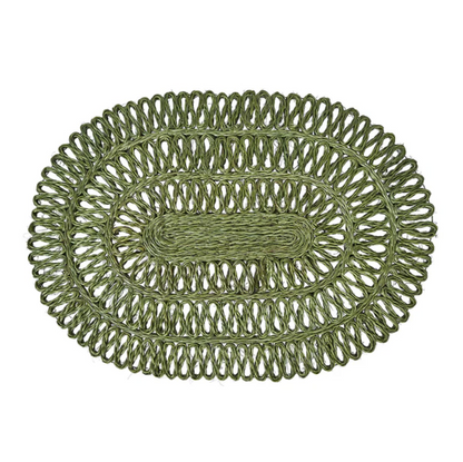 Juliska Straw Loop Oval Placemat (Set of 4)