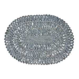 Straw Loop Oval Placemat, Set of 4