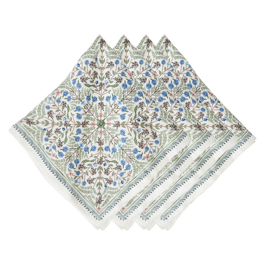 Villa Seville Napkin in Chambray, Set of 4 - Juliska