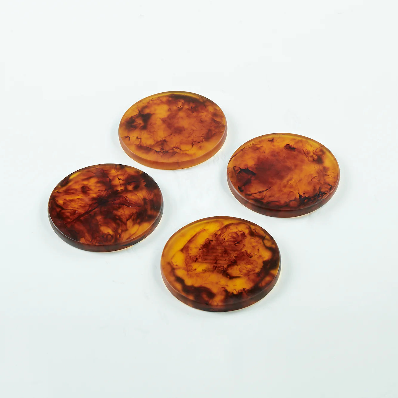 Tortoise Swirl Coasters, Set of 4