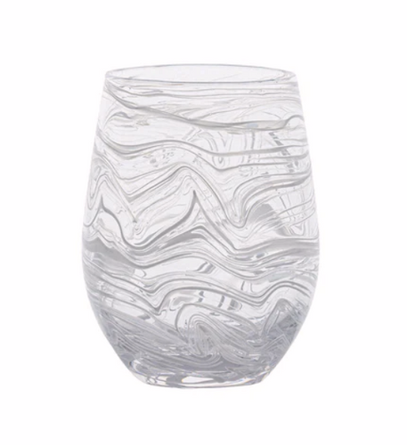 Puro Marbled Stemless Wine (4 color options) | Juliska