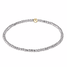 enewton Silver Faceted Hematite 2mm Bead Bracelet