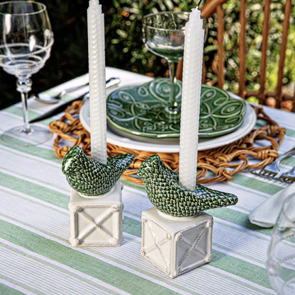 Juliska Berry & Thread Bird Topiary Candlestick (Set of 2)