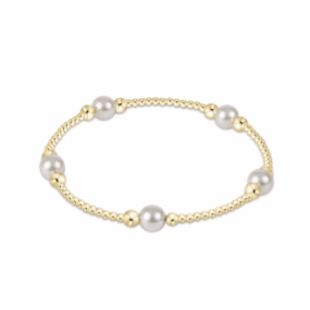 enewton Purpose Pearl 6mm Bead Bracelet in Gold