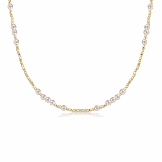 enewton 17" Choker Hope Unwritten, 4mm Pearl