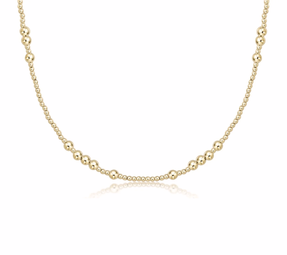 enewton 15" Choker Hope Unwritten 4mm Gold Necklace