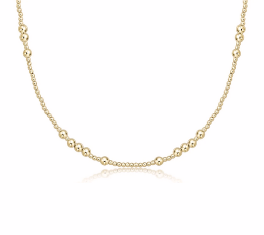 enewton 15" Choker Hope Unwritten 4mm Gold Necklace