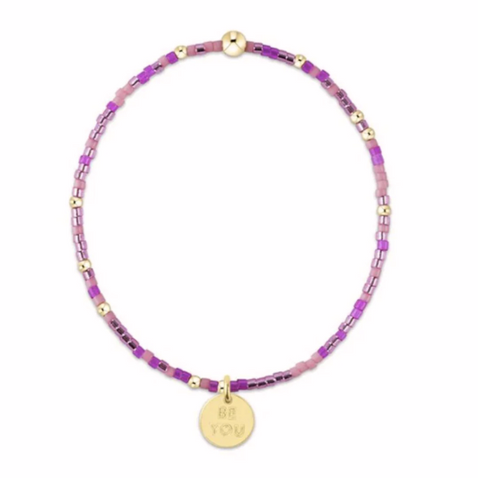 EGIRL Hope Unwritten Bracelet Back to the Fuchsia "Be You" Small Gold Disc