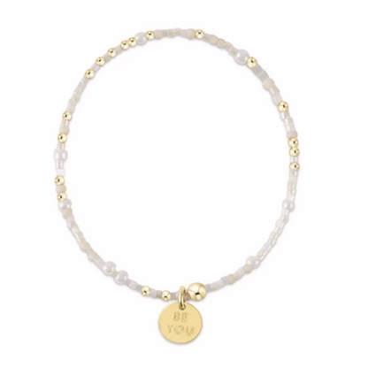 EGIRL Hope Unwritten Bracelet Oh Snow You Didn't "Be You" Small Gold Disc