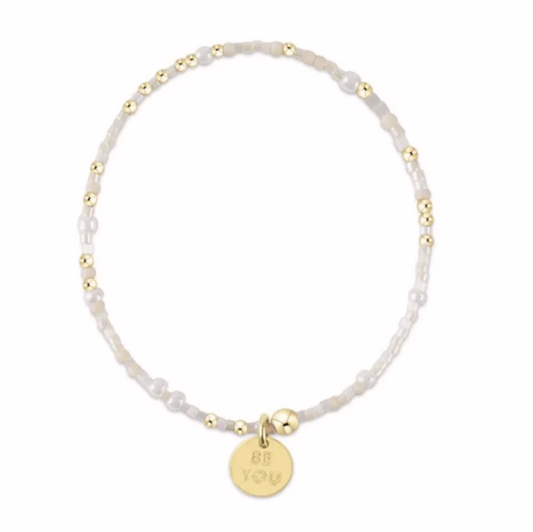EGIRL Hope Unwritten Bracelet Oh Snow You Didn't "Be You" Small Gold Disc