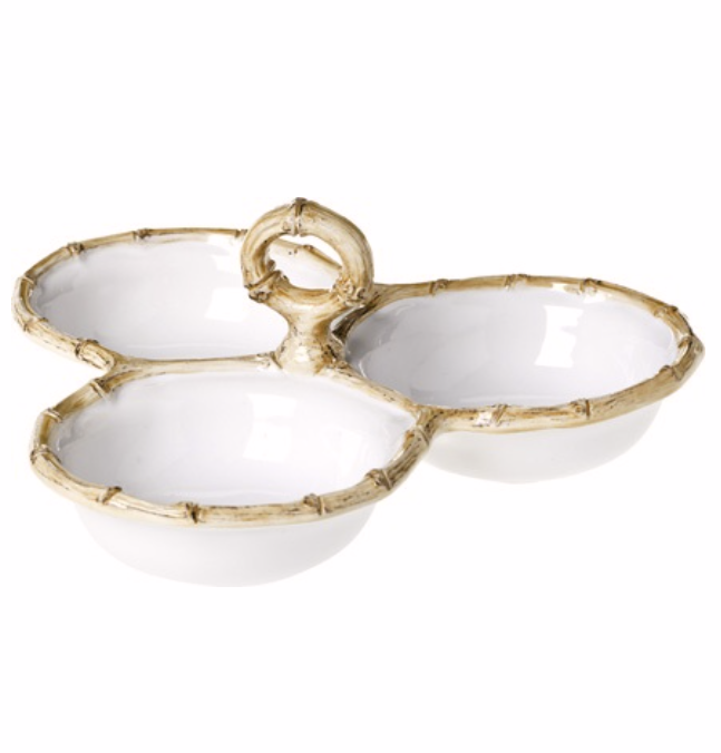 Juliska Bamboo 9" Triple Server