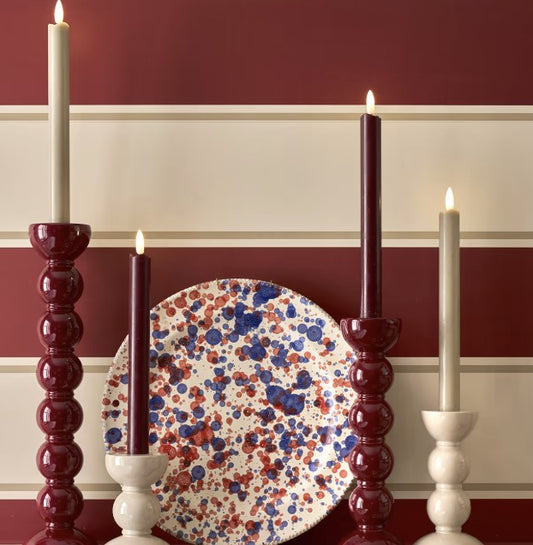 MEDIUM (14cm) Cherry Bobbin Candlestick