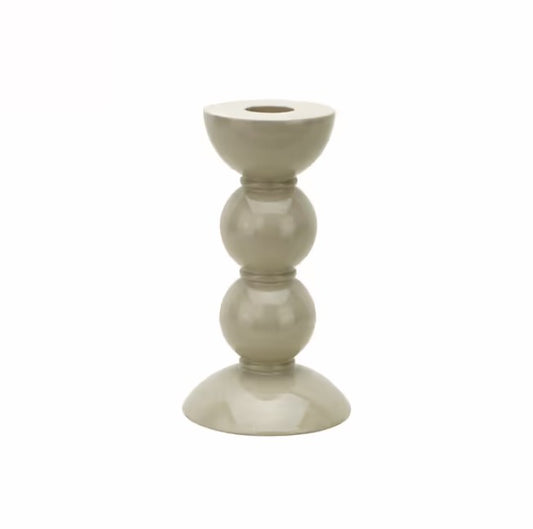 MEDIUM (14cm) Cappuccino Bobbin Candlestick