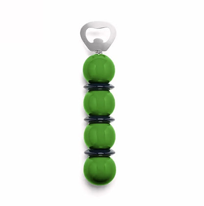 Leaf Green & Navy Bobbin Bottle Opener