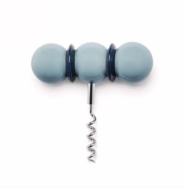 Pale Denim & Navy Bobbin Corkscrew