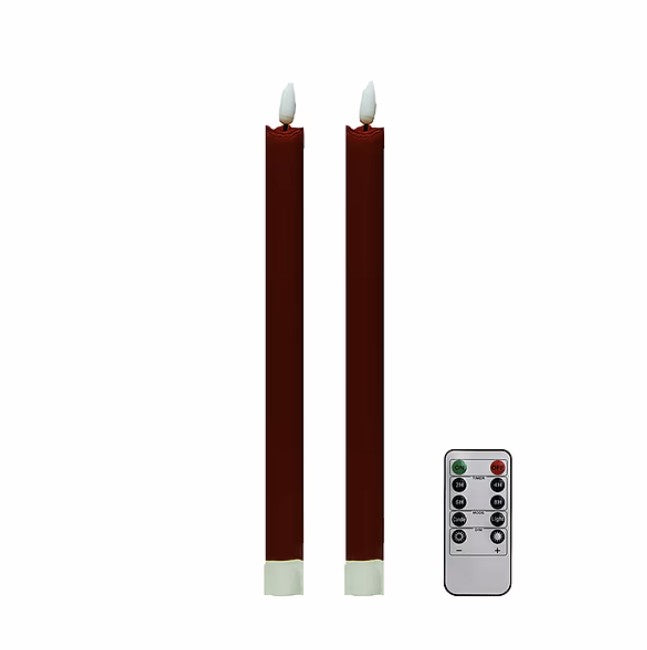 Cherry Red Wax LED Candles