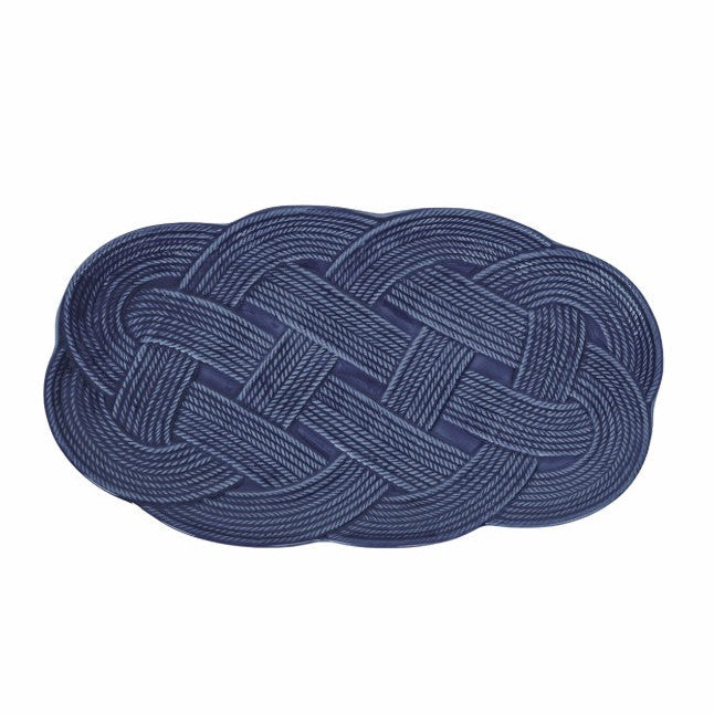 Juliska Le Panier Mystic Knot Denim 15" Hostess Tray