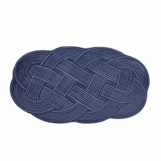 Juliska Le Panier Mystic Knot Denim 15" Hostess Tray