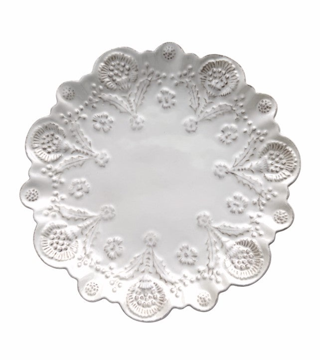 Juliska Berry & Thread Thistle Whitewash Dessert/Salad Plate