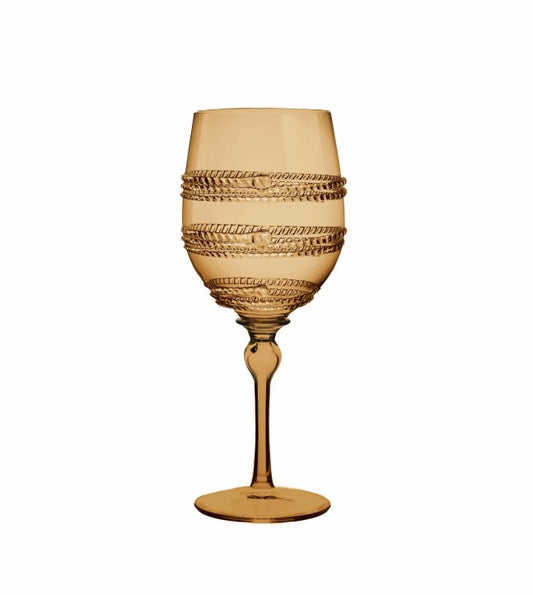 Juliska Ella Amber Wine Glass