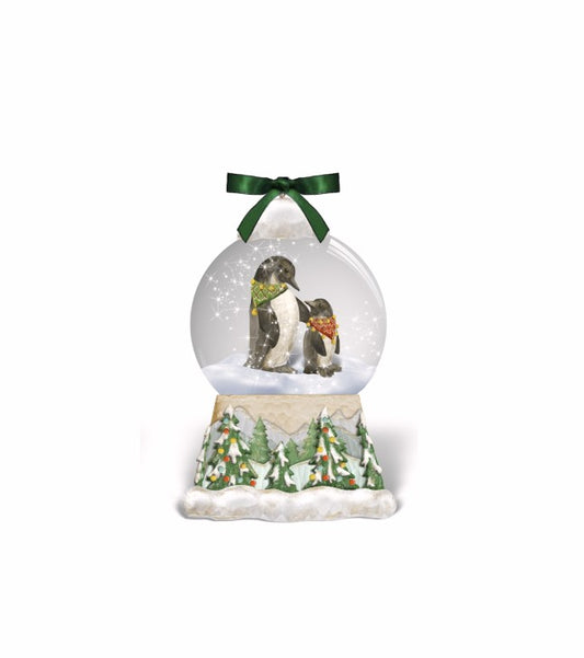 Juliska Berry & Thread North Pole Penguin Snow Globe Place Card Holder