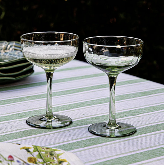 Juliska Puro Glass Cocktail Coupes (Set of 2)