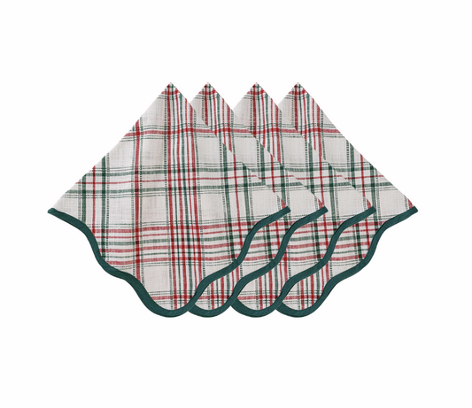 Juliska Merry Tartan Napkins (Set of 4)