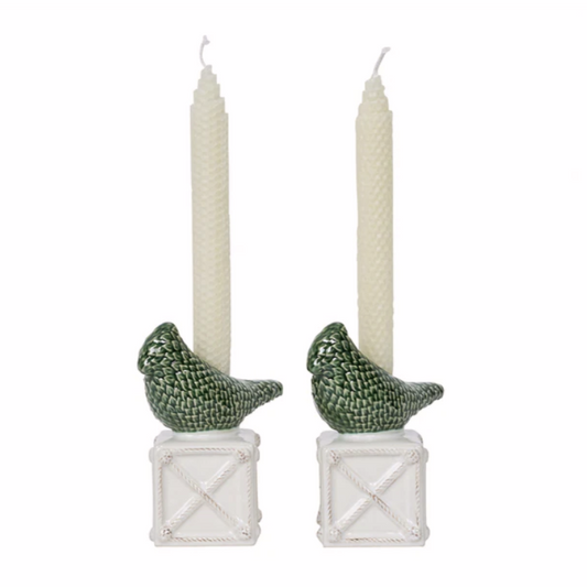 Berry & Thread Bird Topiary Candlestick Set of 2 | Juliska