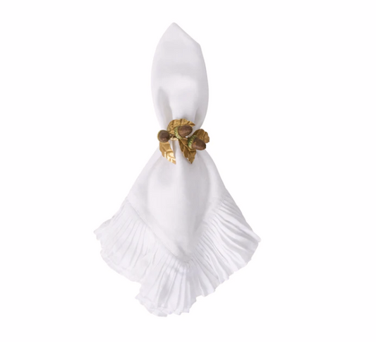 Juliska Forest Walk Multicolor Acorn Napkin Rings (Set of 4)