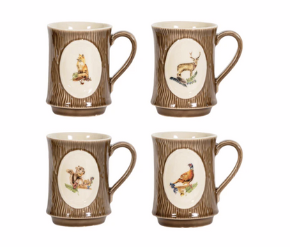 Juliska Forest Walk Animal Mug (Assort. Set of 4)