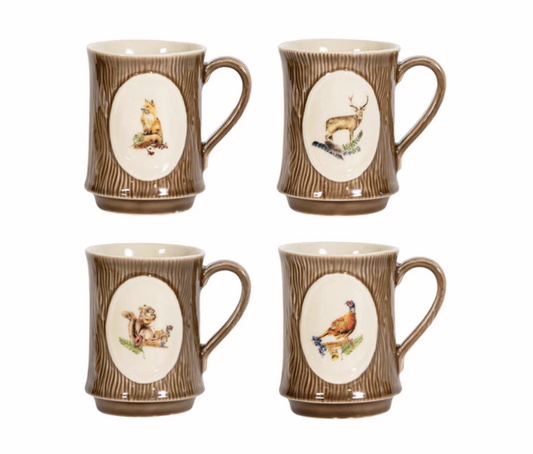 Juliska Forest Walk Animal Mug (Assort. Set of 4)